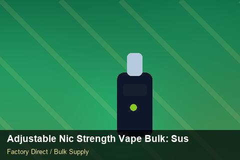 Adjustable Nic Strength Vape Bulk — Adjustable Nic Strength Vape Bulk: Sustainability — Shelf Life photo 2