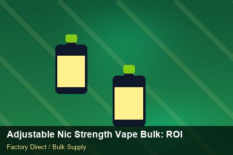 Adjustable Nic Strength Vape Bulk — Adjustable Nic Strength Vape Bulk: ROI Analysis — Shelf Life photo 2