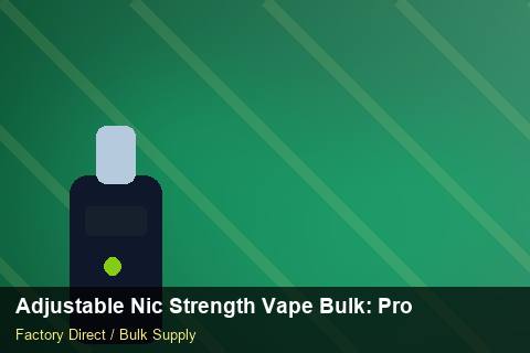 Adjustable Nic Strength Vape Bulk — Adjustable Nic Strength Vape Bulk: Procurement Checklist — Shelf Life photo 2