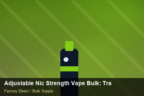 Adjustable Nic Strength Vape Bulk — Adjustable Nic Strength Vape Bulk: Trade Terms — Shelf Life photo 2