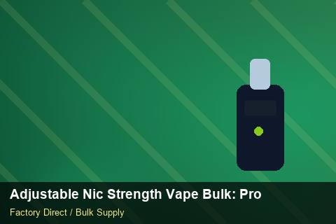 Adjustable Nic Strength Vape Bulk — Adjustable Nic Strength Vape Bulk: Product Launch Playbook — Shelf Life photo 1