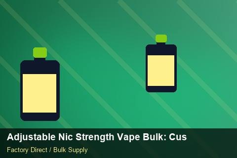 Adjustable Nic Strength Vape Bulk — Adjustable Nic Strength Vape Bulk: Customs Documentation — Storage Tips photo 2
