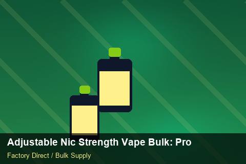 Adjustable Nic Strength Vape Bulk — Adjustable Nic Strength Vape Bulk: Production Capacity — Storage Tips photo 1