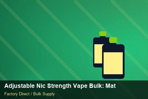Adjustable Nic Strength Vape Bulk — Adjustable Nic Strength Vape Bulk: Material & Ingredients — Storage Tips photo 1