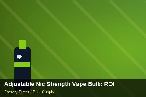 Adjustable Nic Strength Vape Bulk — Adjustable Nic Strength Vape Bulk: ROI Analysis — Storage Tips photo 1