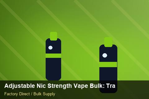 Adjustable Nic Strength Vape Bulk — Adjustable Nic Strength Vape Bulk: Trade Terms — Storage Tips photo 2
