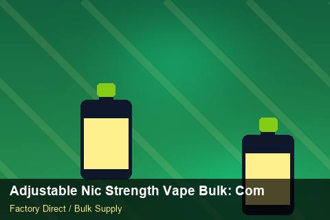 Adjustable Nic Strength Vape Bulk — Adjustable Nic Strength Vape Bulk: Compliance Standards — Warranty Terms photo 2