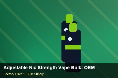 Adjustable Nic Strength Vape Bulk — Adjustable Nic Strength Vape Bulk: OEM & ODM Service — Warranty Terms photo 2
