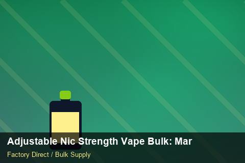 Adjustable Nic Strength Vape Bulk — Adjustable Nic Strength Vape Bulk: Market Trends 2026 — Warranty Terms photo 1