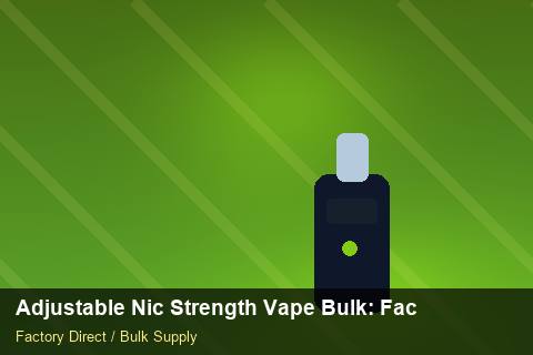 Adjustable Nic Strength Vape Bulk — Adjustable Nic Strength Vape Bulk: Factory Audit Report — Warranty Terms photo 1