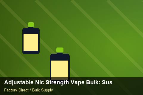 Adjustable Nic Strength Vape Bulk — Adjustable Nic Strength Vape Bulk: Sustainability — Warranty Terms photo 1