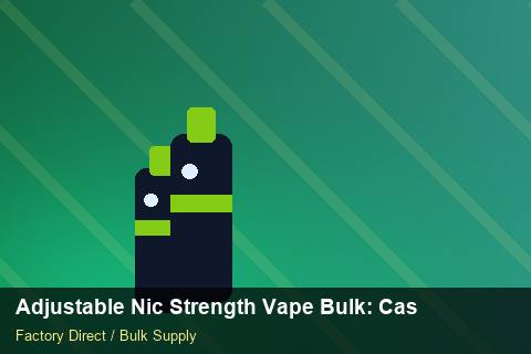 Adjustable Nic Strength Vape Bulk — Adjustable Nic Strength Vape Bulk: Case Studies — Warranty Terms photo 1
