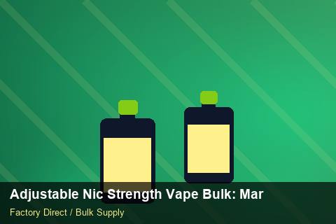 Adjustable Nic Strength Vape Bulk — Adjustable Nic Strength Vape Bulk: Margin Calculator — Warranty Terms photo 1