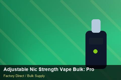 Adjustable Nic Strength Vape Bulk — Adjustable Nic Strength Vape Bulk: Procurement Checklist — Warranty Terms photo 2