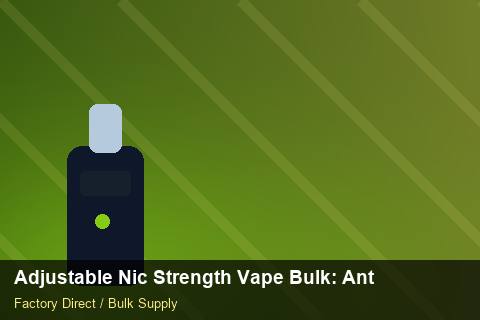 Adjustable Nic Strength Vape Bulk — Adjustable Nic Strength Vape Bulk: Anti-Counterfeit Measures — Warranty Terms photo 1