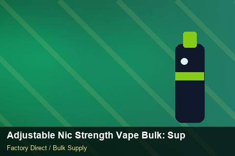 Adjustable Nic Strength Vape Bulk — Adjustable Nic Strength Vape Bulk: Supplier Vetting — Warranty Terms photo 1
