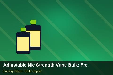 Adjustable Nic Strength Vape Bulk — Adjustable Nic Strength Vape Bulk: Freight Insurance — Warranty Terms photo 1