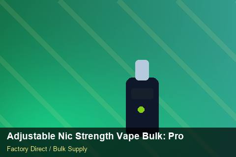 Adjustable Nic Strength Vape Bulk — Adjustable Nic Strength Vape Bulk: Product Launch Playbook — Warranty Terms photo 1
