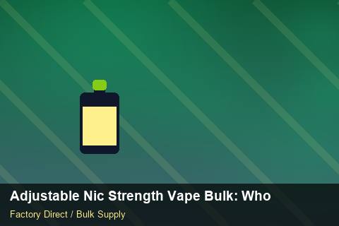 Adjustable Nic Strength Vape Bulk — Adjustable Nic Strength Vape Bulk: Wholesale Price — Return Policy photo 2