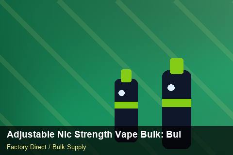 Adjustable Nic Strength Vape Bulk — Adjustable Nic Strength Vape Bulk: Bulk Supplier Guide — Return Policy photo 1