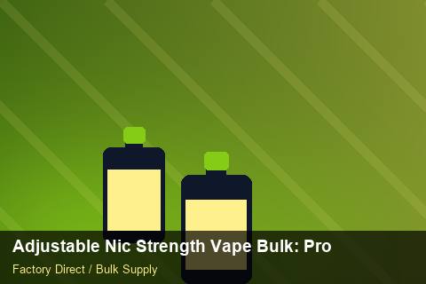 Adjustable Nic Strength Vape Bulk — Adjustable Nic Strength Vape Bulk: Procurement Strategy — Return Policy photo 1
