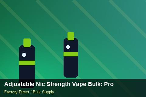 Adjustable Nic Strength Vape Bulk — Adjustable Nic Strength Vape Bulk: Procurement Strategy — Return Policy photo 2