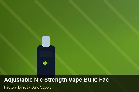 Adjustable Nic Strength Vape Bulk — Adjustable Nic Strength Vape Bulk: Factory Audit Report — Return Policy photo 1