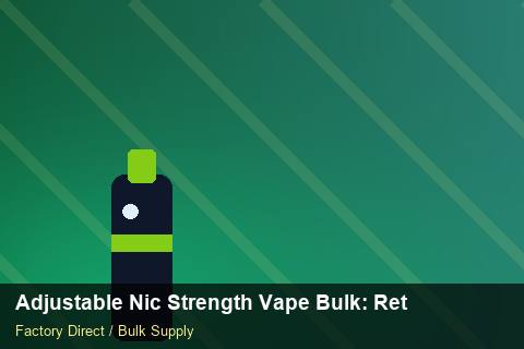 Adjustable Nic Strength Vape Bulk — Adjustable Nic Strength Vape Bulk: Returns & Warranty — Return Policy photo 1
