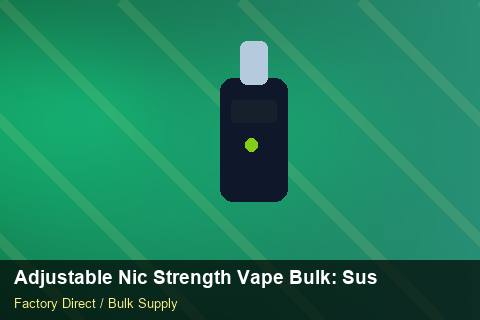 Adjustable Nic Strength Vape Bulk — Adjustable Nic Strength Vape Bulk: Sustainability — Return Policy photo 2