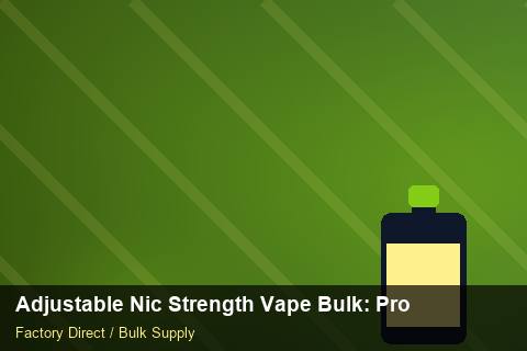 Adjustable Nic Strength Vape Bulk — Adjustable Nic Strength Vape Bulk: Procurement Checklist — Return Policy photo 1