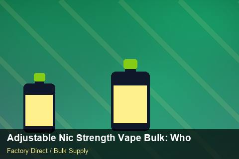 Adjustable Nic Strength Vape Bulk — Adjustable Nic Strength Vape Bulk: Wholesale Price — Payment Options photo 2