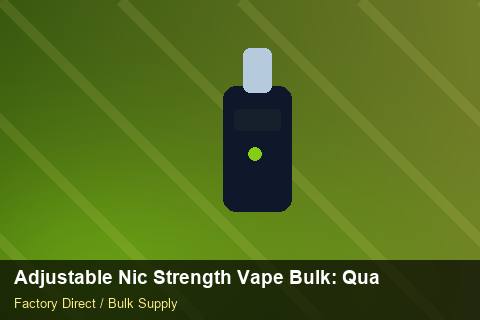 Adjustable Nic Strength Vape Bulk — Adjustable Nic Strength Vape Bulk: Quality Inspection Checklist — Payment Options photo 1