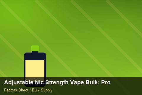 Adjustable Nic Strength Vape Bulk — Adjustable Nic Strength Vape Bulk: Procurement Strategy — Payment Options photo 1