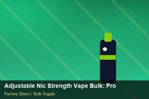 Adjustable Nic Strength Vape Bulk — Adjustable Nic Strength Vape Bulk: Procurement Strategy — Payment Options photo 2