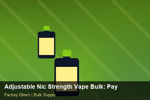 Adjustable Nic Strength Vape Bulk — Adjustable Nic Strength Vape Bulk: Payment Terms — Payment Options photo 1