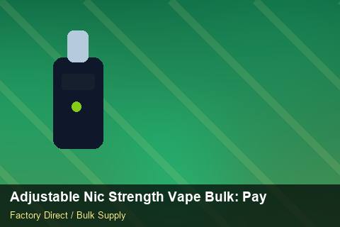 Adjustable Nic Strength Vape Bulk — Adjustable Nic Strength Vape Bulk: Payment Terms — Payment Options photo 2