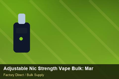Adjustable Nic Strength Vape Bulk — Adjustable Nic Strength Vape Bulk: Market Trends 2026 — Payment Options photo 2