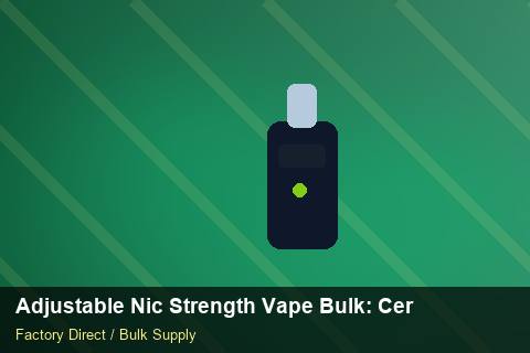 Adjustable Nic Strength Vape Bulk — Adjustable Nic Strength Vape Bulk: Certifications & MSDS — Payment Options photo 2