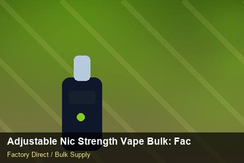 Adjustable Nic Strength Vape Bulk — Adjustable Nic Strength Vape Bulk: Factory Audit Report — Payment Options photo 1
