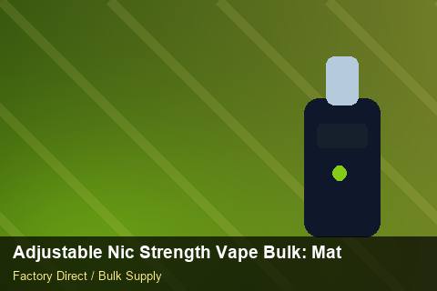Adjustable Nic Strength Vape Bulk — Adjustable Nic Strength Vape Bulk: Material & Ingredients — Payment Options photo 2