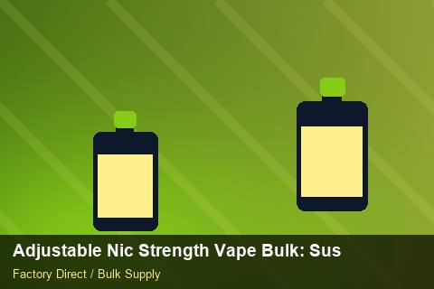 Adjustable Nic Strength Vape Bulk — Adjustable Nic Strength Vape Bulk: Sustainability — Payment Options photo 1