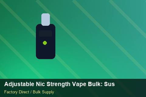 Adjustable Nic Strength Vape Bulk — Adjustable Nic Strength Vape Bulk: Sustainability — Payment Options photo 2
