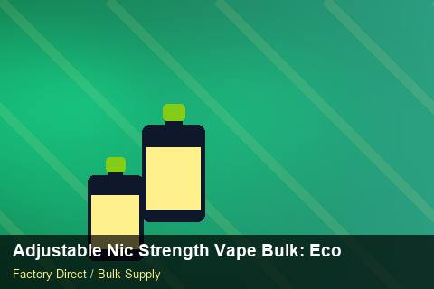 Adjustable Nic Strength Vape Bulk — Adjustable Nic Strength Vape Bulk: Eco-Friendly Materials — Payment Options photo 1