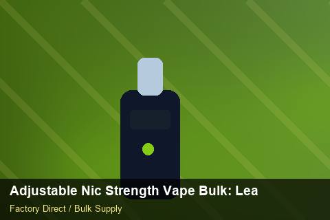 Adjustable Nic Strength Vape Bulk — Adjustable Nic Strength Vape Bulk: Lead Time & MOQ — Currency Risk photo 2
