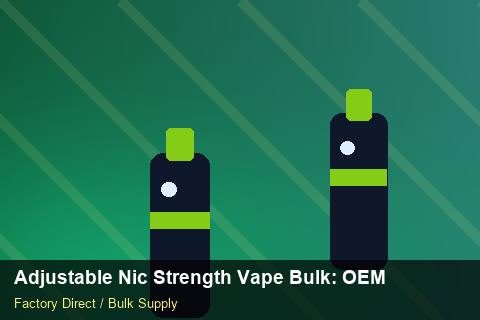 Adjustable Nic Strength Vape Bulk — Adjustable Nic Strength Vape Bulk: OEM & ODM Service — Currency Risk photo 2