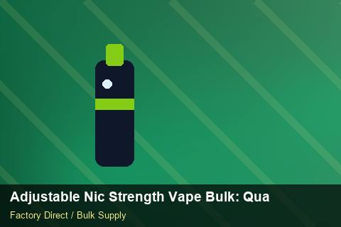 Adjustable Nic Strength Vape Bulk — Adjustable Nic Strength Vape Bulk: Quality Control Process — Currency Risk photo 1