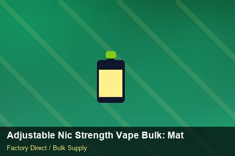 Adjustable Nic Strength Vape Bulk — Adjustable Nic Strength Vape Bulk: Material & Ingredients — Currency Risk photo 1