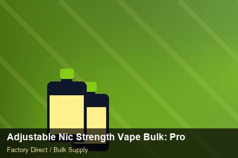 Adjustable Nic Strength Vape Bulk — Adjustable Nic Strength Vape Bulk: Procurement Strategy — Contract Clauses photo 1