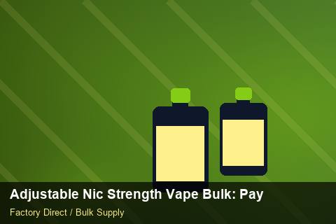 Adjustable Nic Strength Vape Bulk — Adjustable Nic Strength Vape Bulk: Payment Terms — Contract Clauses photo 1