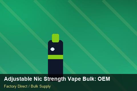 Adjustable Nic Strength Vape Bulk — Adjustable Nic Strength Vape Bulk: OEM & ODM Service — Contract Clauses photo 2